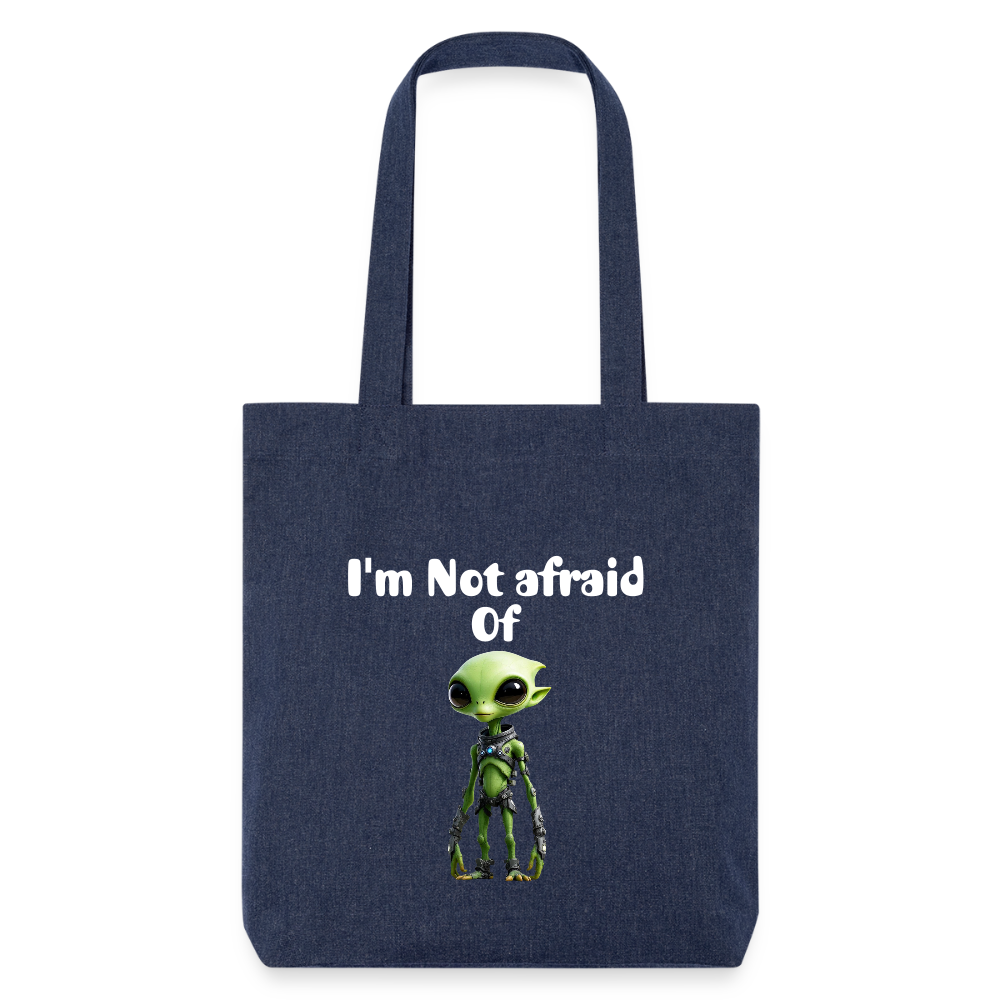 Bolsa de tela heavyweight recycled Stanley/Stella, Not Afraid - azul jaspeado