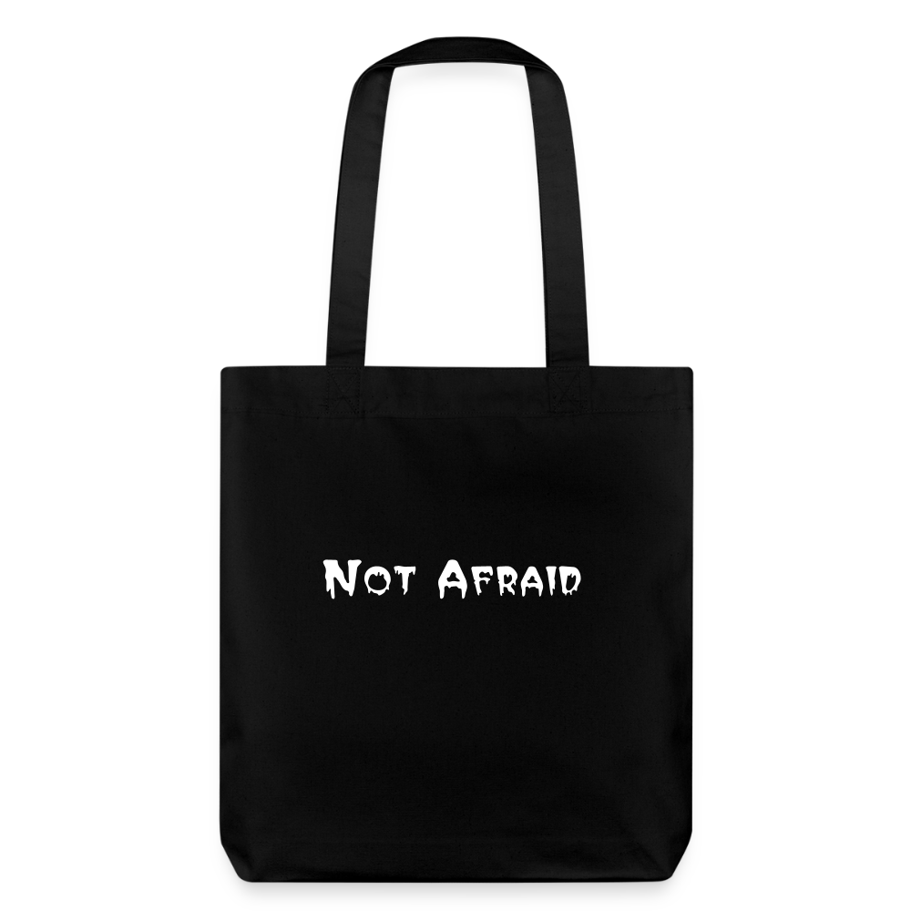 Bolsa de tela heavyweight recycled Stanley/Stella, Not Afraid - negro