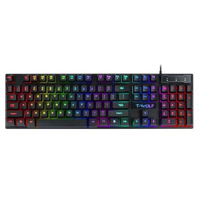Gaming Usb Luminous Wired Keyboard Floating Manipulator - Meli Meli CDMX