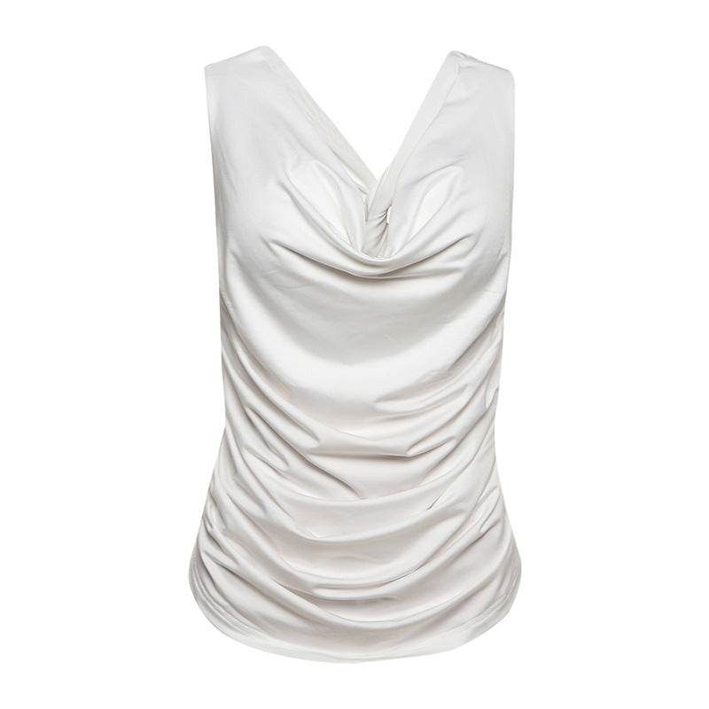 Trendy Swing Collar Sleeveless Backless Top For Women - Meli Meli CDMX