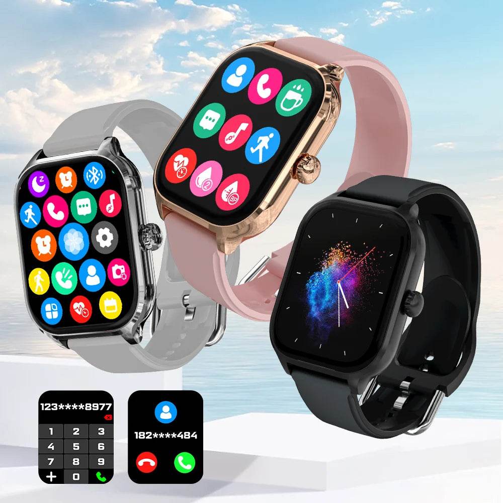 LAXASFIT H9 and H6 Smartwatch Dial to Answer Calls Calorie Tracking Heart Rate Blood Oxygen Monitoring Bluetooth Smart Watch - Meli Meli CDMX