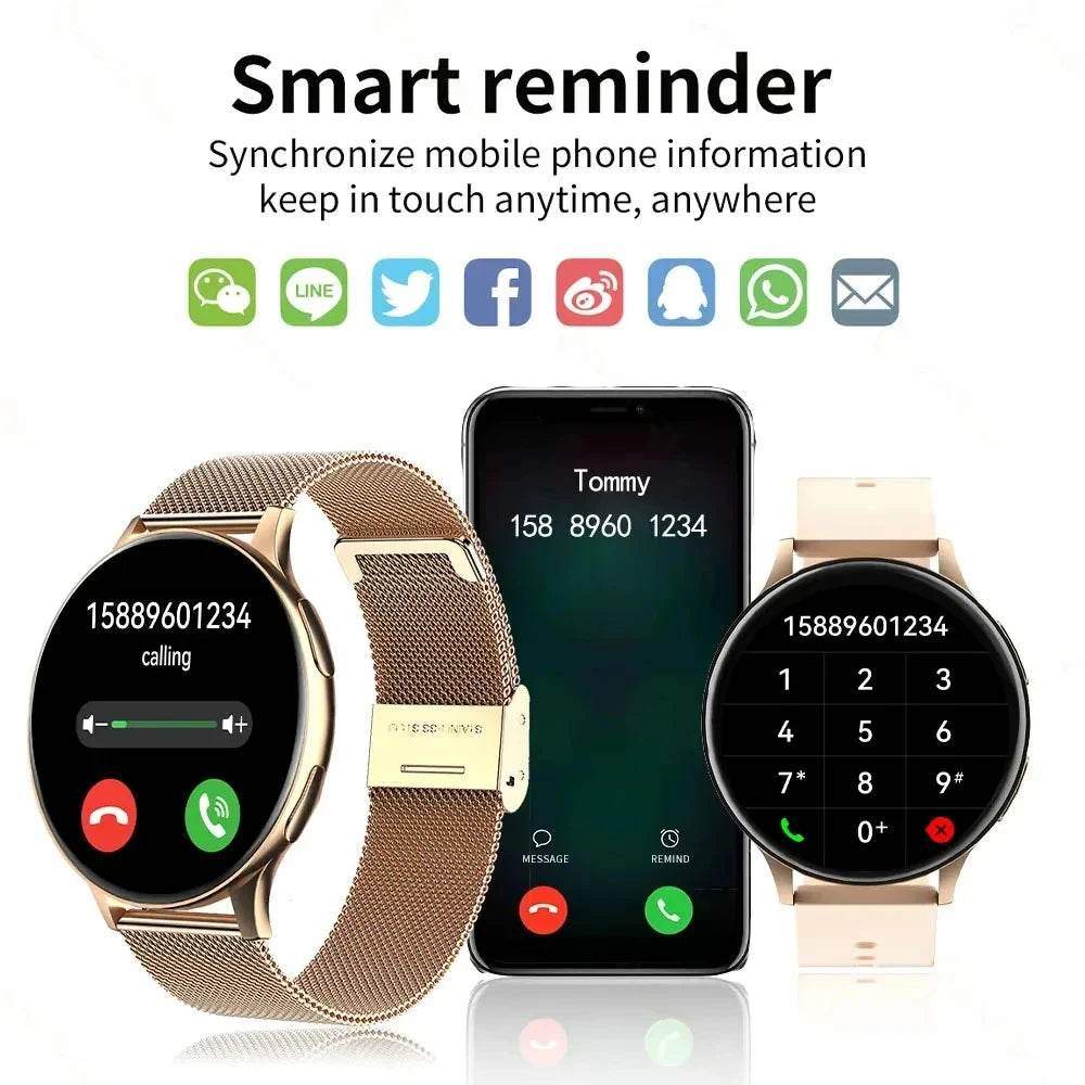 LIGE New Smart Watch 2025 Wireless Charging Smartwatch Bluetooth Calls Watches Men Women Fitness Bracelet Custom Watch Face +Box - Meli Meli CDMX