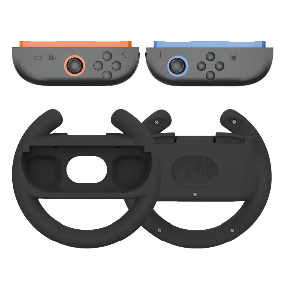 2pcs/Set Racing Steering Wheels for Nintendo for Switch 2 Joy-con Gamepad Left Right Game Steering Wheel Racing Game Wheel