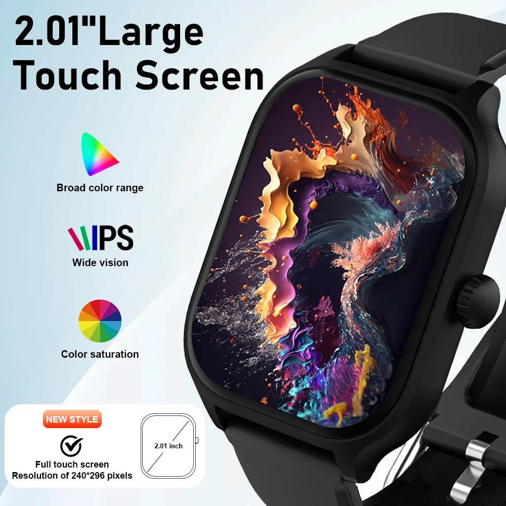 LAXASFIT H9 and H6 Smartwatch Dial to Answer Calls Calorie Tracking Heart Rate Blood Oxygen Monitoring Bluetooth Smart Watch - Meli Meli CDMX