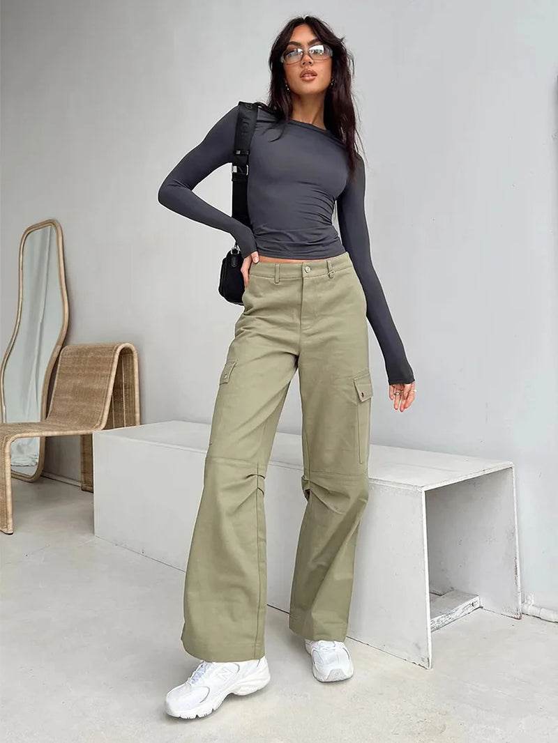 Women Casual Long Sleeve T-Shirts Spring Autumn Solid Slim Fit Pullovers Tees Shirts Female Streetwear Base Tees Tops Casual - Meli Meli CDMX