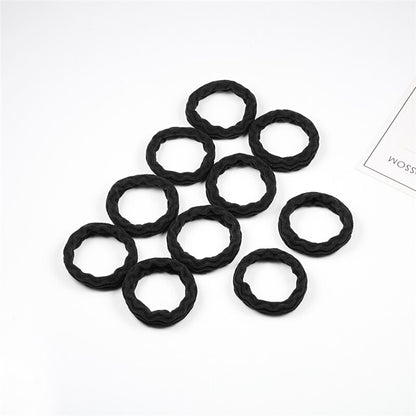 Women's Simple Basic Elastic Hair Bands 10 pcs Set