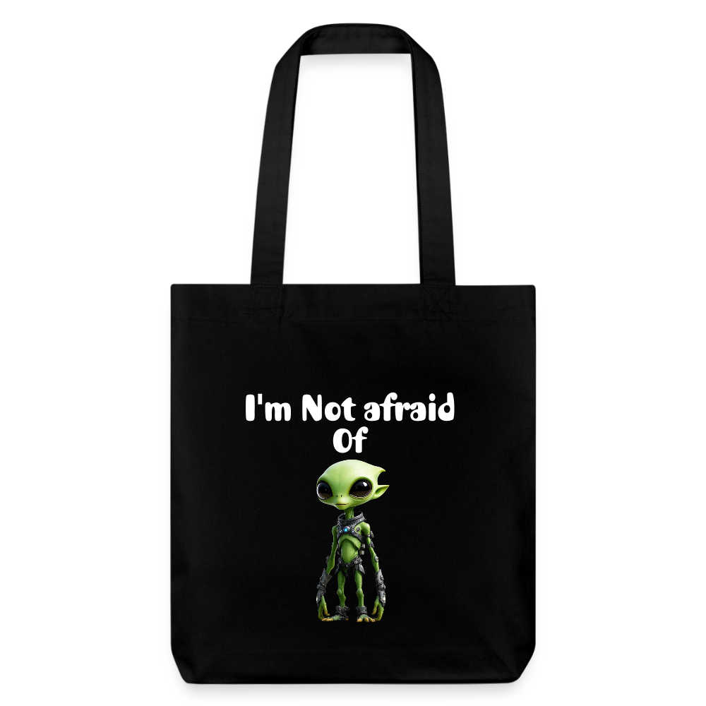 Bolsa de tela heavyweight recycled Stanley/Stella, Not Afraid - negro