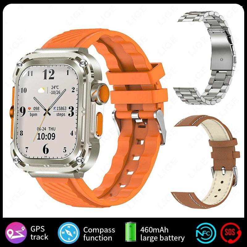 Multifunctional Large Screen Square Health Monitoring Outdoor Smart Watch - Meli Meli CDMX