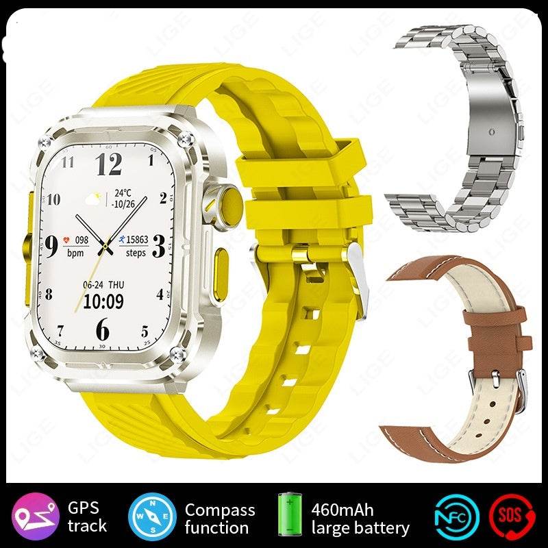 Multifunctional Large Screen Square Health Monitoring Outdoor Smart Watch - Meli Meli CDMX