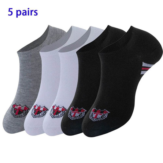 8 Pairs Women/Men Boat Socks Invisible Low Cut Silicone Non-Slip Summer No-Show Ankle Socks Solid Color Casual Breathable - Meli Meli CDMX