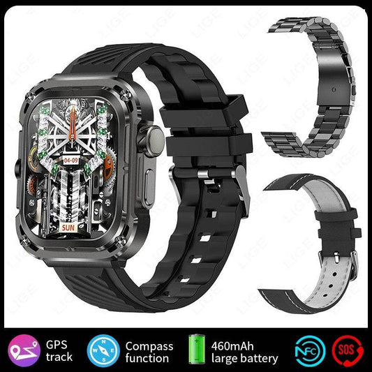 Multifunctional Large Screen Square Health Monitoring Outdoor Smart Watch - Meli Meli CDMX
