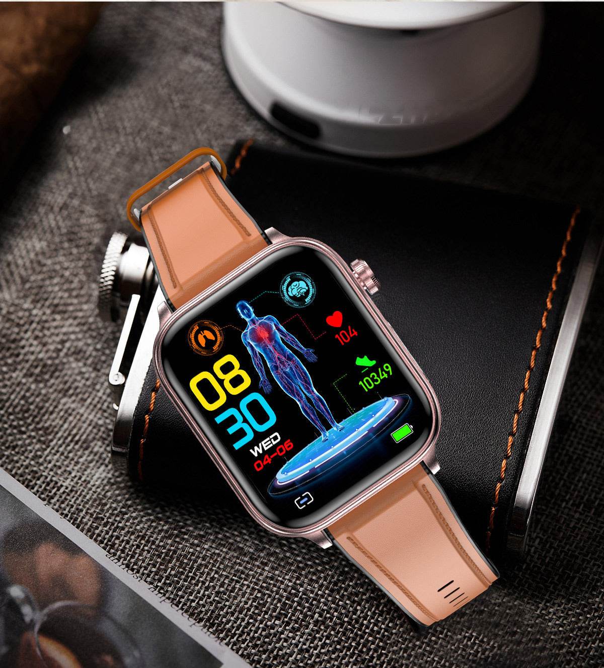 New ET570 Smart Watch Bluetooth Calling ECG ECG Function Non-invasive Blood Glucose Real Blood Oxygen Bracelet - Meli Meli CDMX