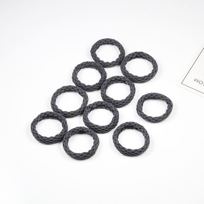 Women's Simple Basic Elastic Hair Bands 10 pcs Set