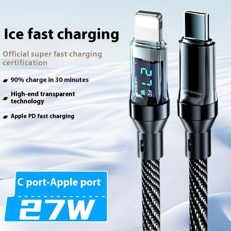Typec Fully Compatible With Digital Display Super Fast Charge Data Cable - Meli Meli CDMX