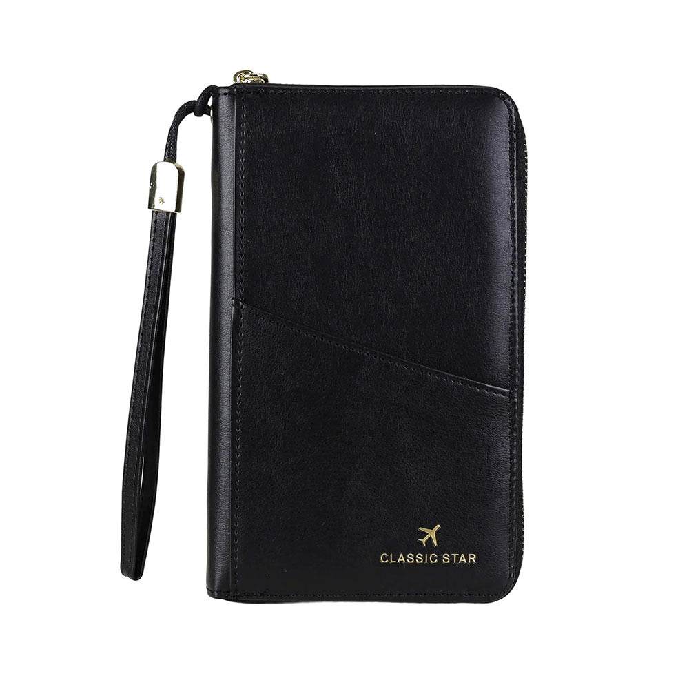 RFID Barrier Passport Holder Genuine Leather Wallet - Meli Meli CDMX