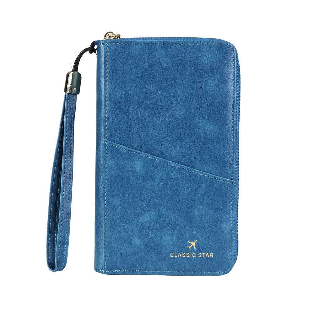 RFID Barrier Passport Holder Genuine Leather Wallet - Meli Meli CDMX