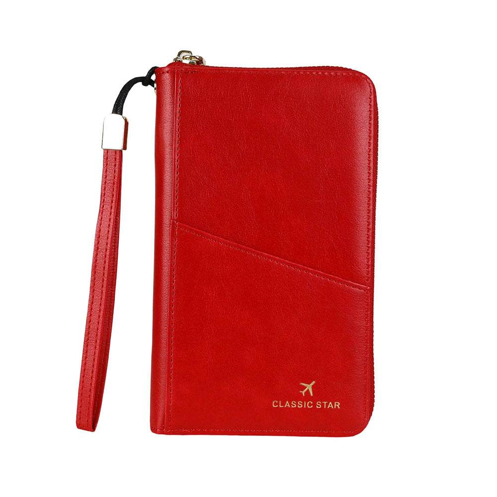 RFID Barrier Passport Holder Genuine Leather Wallet - Meli Meli CDMX