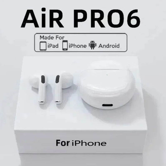 Pro 6 TWS Bluetooth Earphones Wireless Bluetooth Headset Noise Cancelling Earbuds with Mic Pro6 Wireless Headphones for IPhone - Meli Meli CDMX