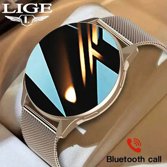 LIGE New Smart Watch 2025 Wireless Charging Smartwatch Bluetooth Calls Watches Men Women Fitness Bracelet Custom Watch Face +Box - Meli Meli CDMX