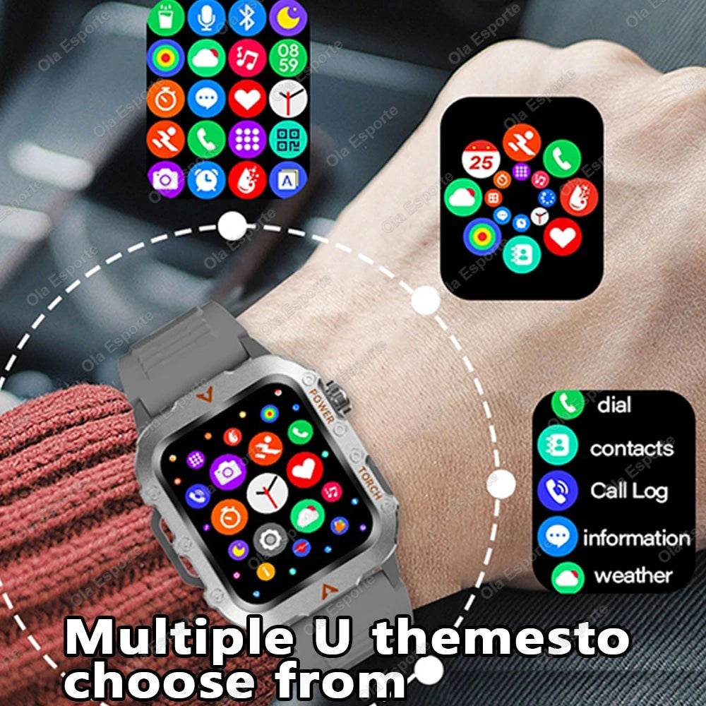 Outdoor Sport Smart Watch with Led Lighting Men Women Watches Fitness Track ECG+PGG Smart Watch for huawei xiaomi Samsung apple - Meli Meli CDMX
