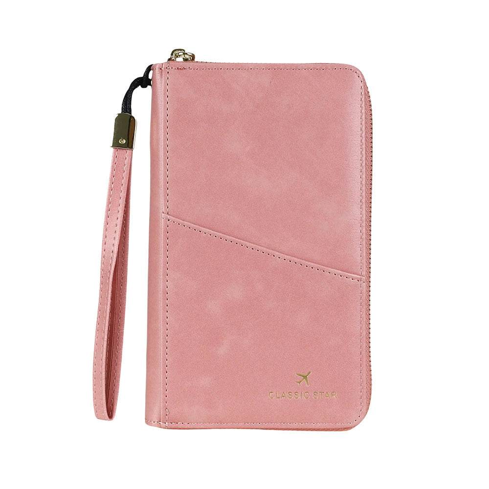 RFID Barrier Passport Holder Genuine Leather Wallet - Meli Meli CDMX