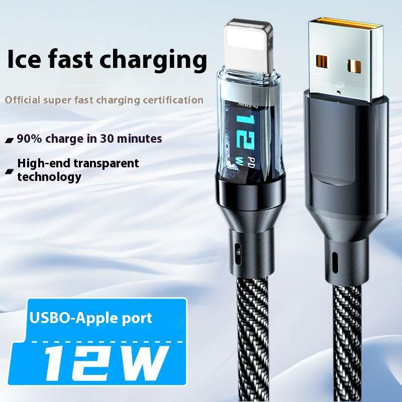 Typec Fully Compatible With Digital Display Super Fast Charge Data Cable - Meli Meli CDMX