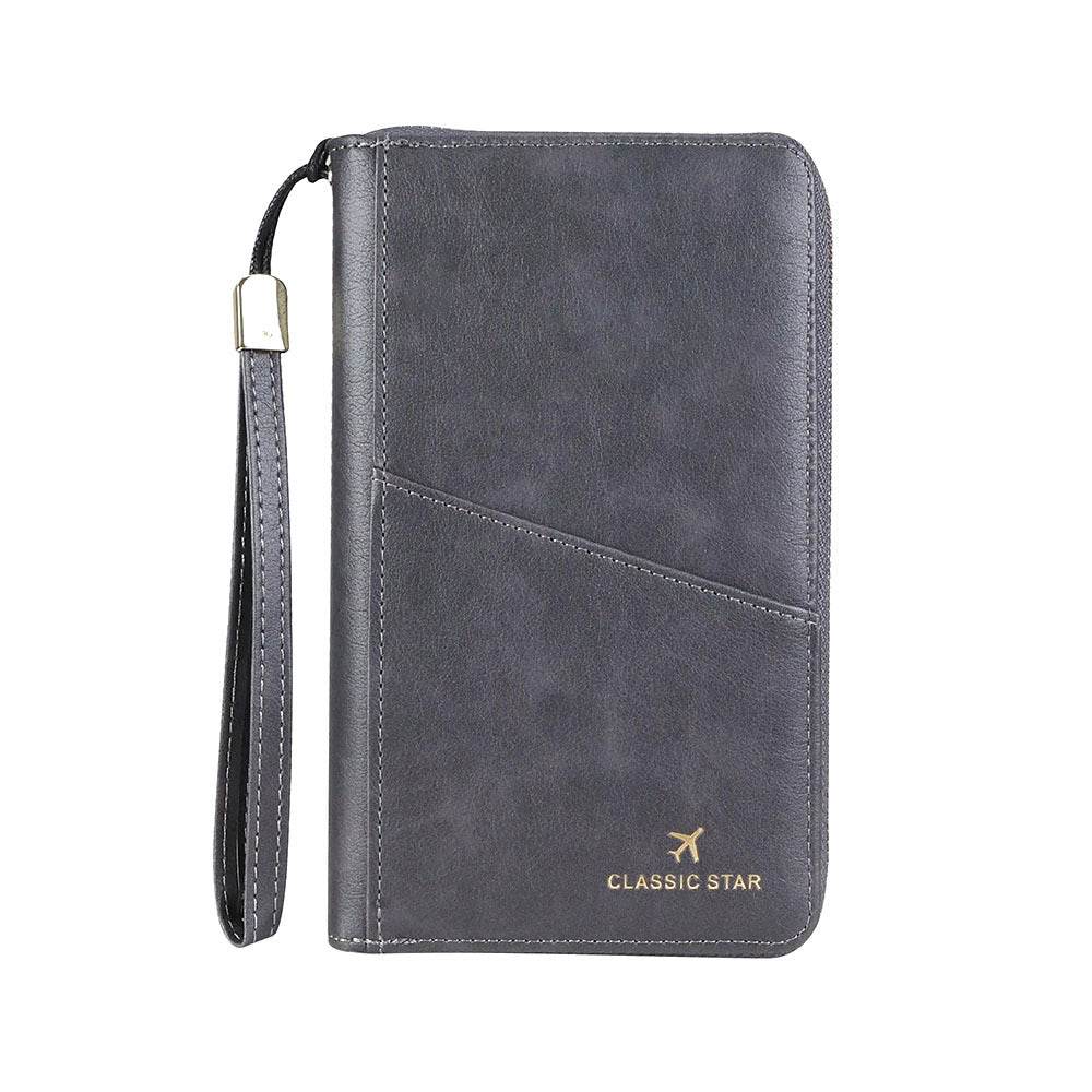 RFID Barrier Passport Holder Genuine Leather Wallet - Meli Meli CDMX