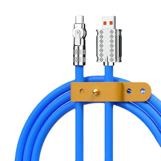 120W Rotating Bending Machine Passenger Data Cable Zinc Alloy 6A Fast Charge - Meli Meli CDMX