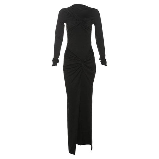 High Slit High Waist Slim Fit Dress Women - Meli Meli CDMX
